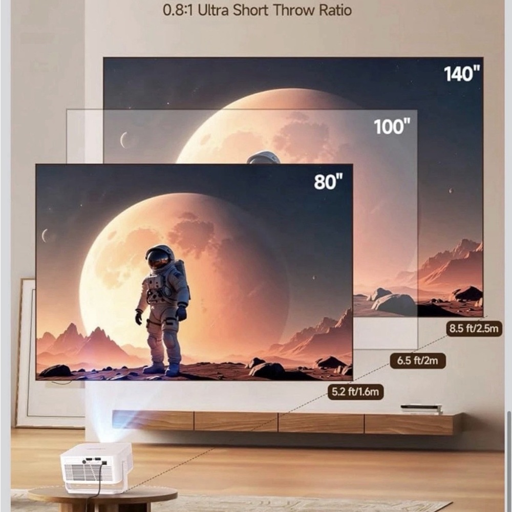 Mini Projector - White - Picture 5 of 12